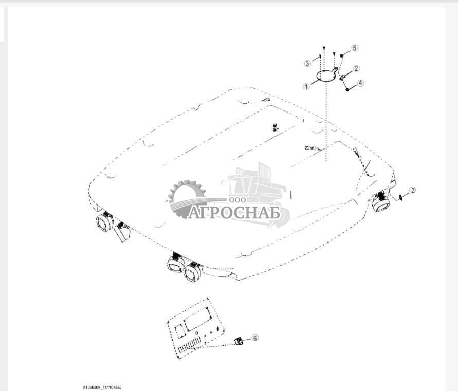 Крепежные детали проблескового маячка 